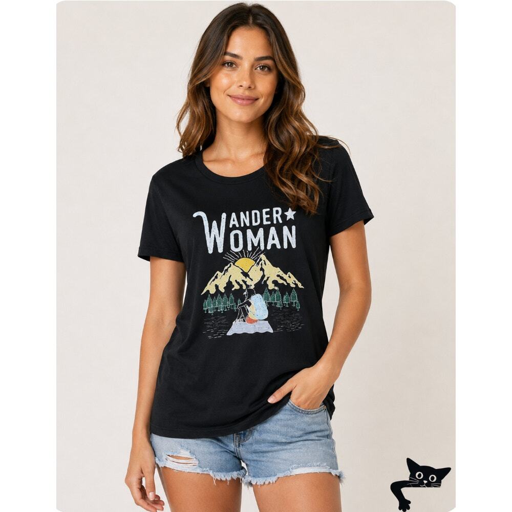 Wander Woman GLT Travel Graphic Shirt Top WW Small - Picture 5 of 5